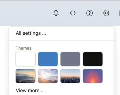 Screenshot Theme colour